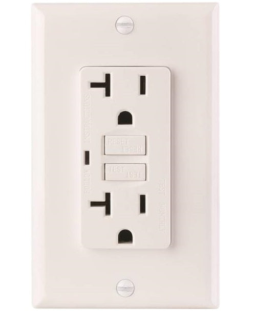 Af Lighting 2498571 GFCI Receptacle, White, 125 Volt