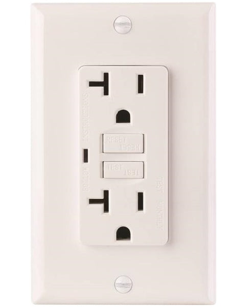 Af Lighting 2498571 GFCI Receptacle, White, 125 Volt