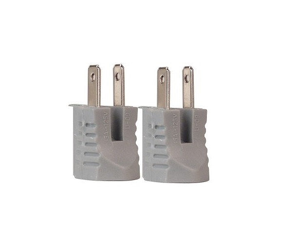 Cooper Wiring BP419GY15 2-Wire Outlet Grounding Adapter, Gray, 15 amp, 125 volt