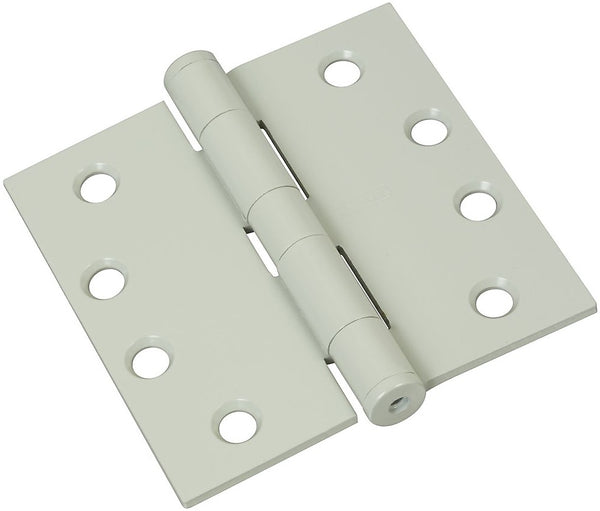 Stanley Hardware S820-670 Square Corner Door Hinge, Powder Coated White