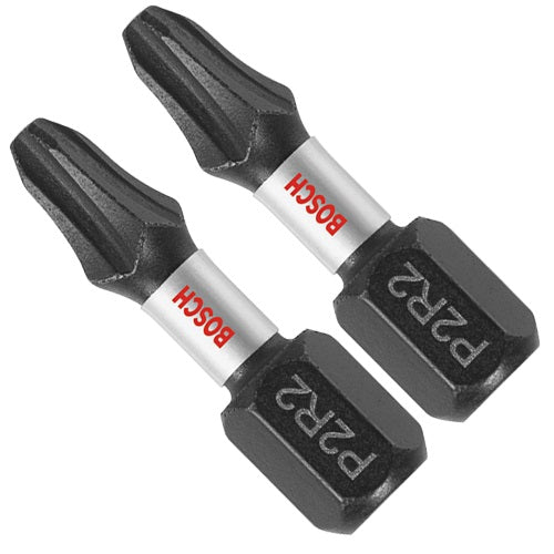 Bosch ITP2R2102 Impact Tough Phillips/Square Insert Bit, #2 x 1", 2/Pack