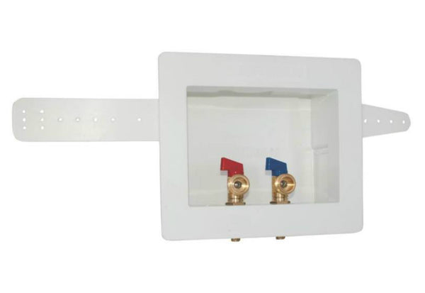 Eastman 60245 Dual Drain Washing Machine Outlet Box, 1/2"