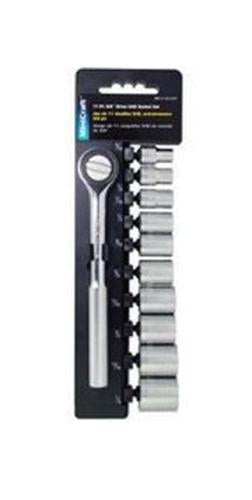 Vulcan 13PC-3S SAE Socket Set, Chrome Vanadium Steel