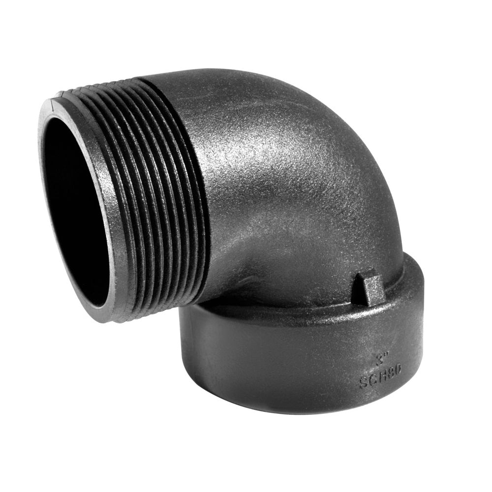 Green Leaf SE300P Street 90 Degree Elbow, 3 Inch x 3 Inch