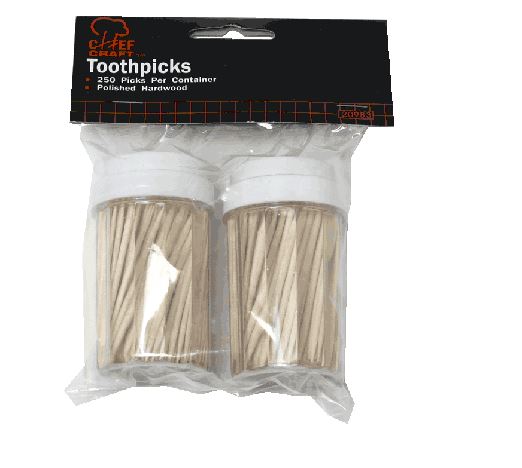Chef Craft 20983 Tooth Picks, 2 Pack, 250 Count