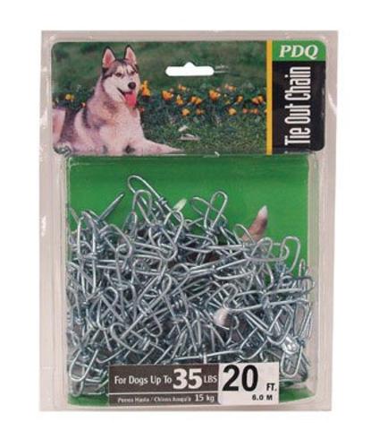 PDQ 27220 Dog Chain With Swivel Snap, 20'