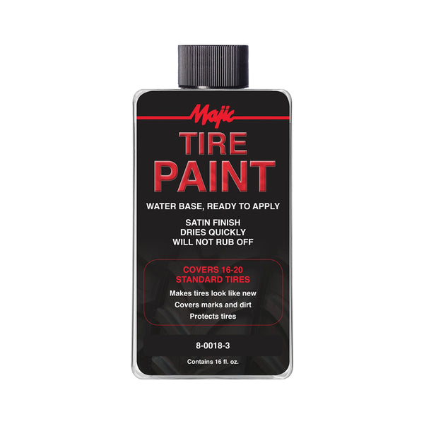 Majic 8-0018-3 Ready To Apply Tire Paint, 16 Oz