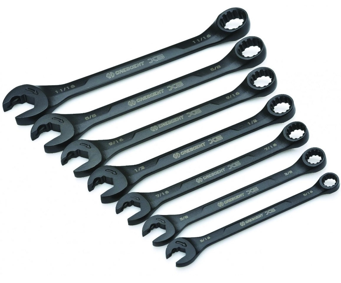 Crescent CX6RWS7 SAE Ratchet Wrench Sets, 7-Piece