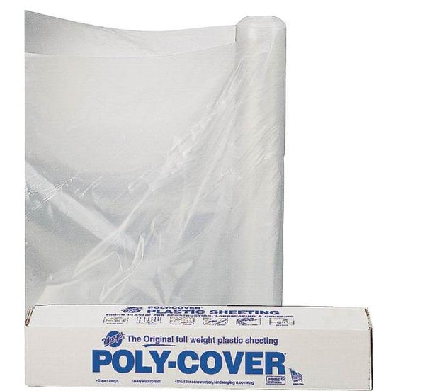 LBM Poly 4X12-C 4-Mil Black Poly Film, 12&#039; x 100&#039;, Clear