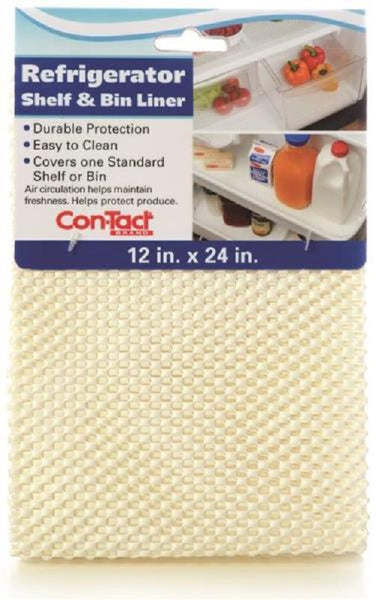 Con-Tact Brand  KTCH-CRB006-12  Refrigerator Shelf and Bin Liner, Withe