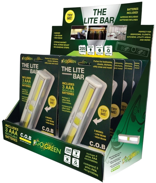 Go Green GG-113-LBAR The Lite Bar LED Flashlights, 200 Lumens