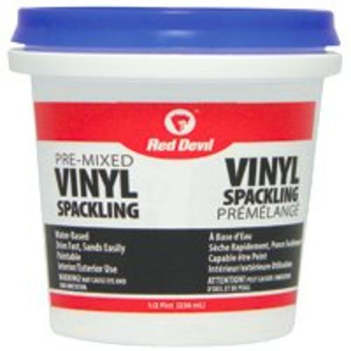 Red Devil 00124CA Spackling Compound Tub, 1/2 Pint