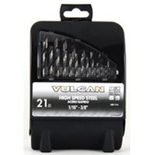 Vulcan 240660OR "21-Piece" Hss Drill Bit Set