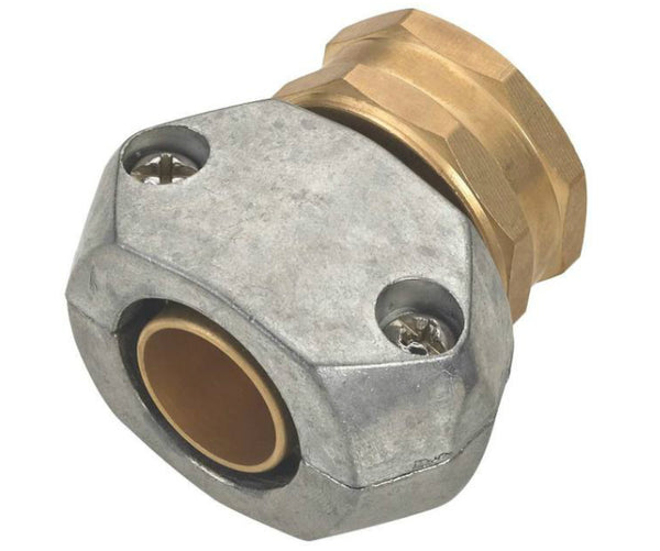 Landscapers Select GC533 Garden Hose Coupling, Brass and Silver, 5/8 in to 3/4 in