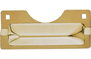 Prosource HSH-012-PS Heavy Duty Latch Guard, Brass, 3" x 7"