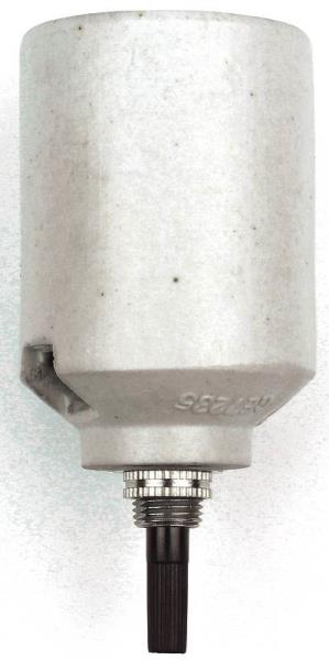 Jandorf 60578 White Porcelain Socket with Bottom Turn Knob, 250 Volts