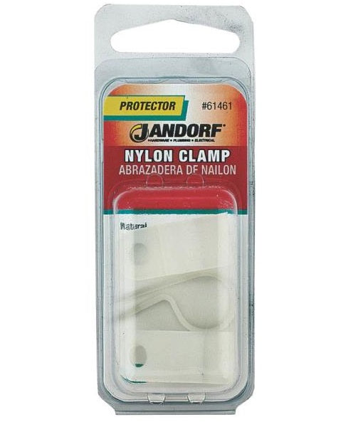 Jandorf 61461 Nylon Clamp, 1/2" x 1/2", Natural