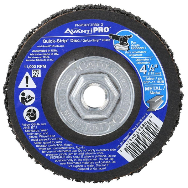 Avanti Pro PNW045STRB01G Non-Woven Quick-Strip Disc, 4-1/2