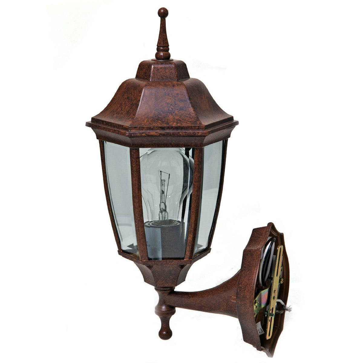 Boston Harbor BRT-BPP1611-RB3L Outdoor Wall Lantern, Rustic Brown