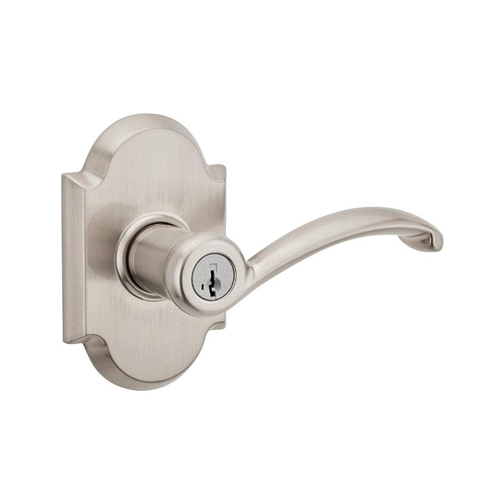 Kwikset 97402-817 Entry Lever Lockset, Satin Nickel