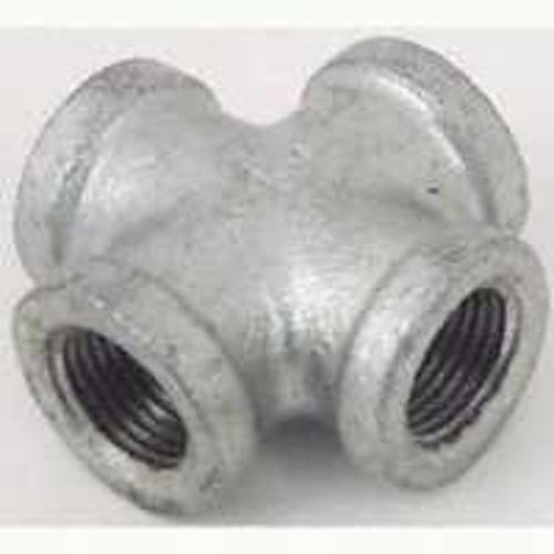 Worldwide Sourcing PPG180-25 Malleable Cross Pipe Fittings, 1"