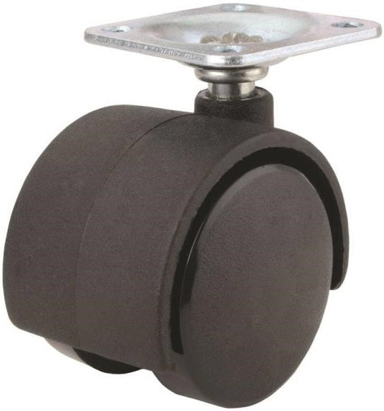 Prosource JC-F01-PS Furniture Casters, 1-5/8", Black, 2/Pack