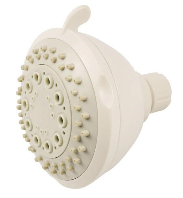 Boston Harbor TS02213WH Three Settings Fixed Mount Showerhead, White