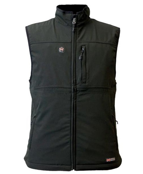 Mobile Warming MWJ13M01-XXL-BLK Vinson Men Heated Vest, Black, 2XL
