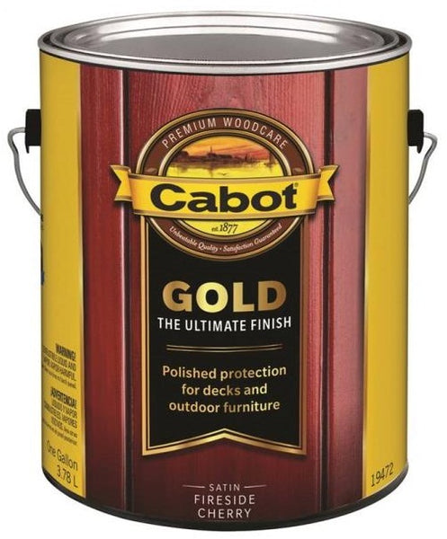 Cabot 19472 Gold Low VOC Exterior Stain, Fireside Cherry, 1 Gallon