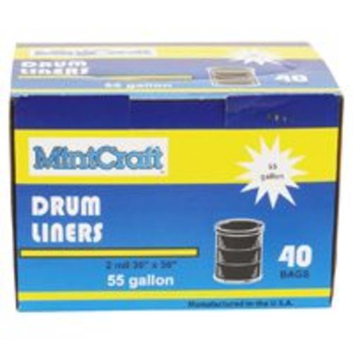 Primrose Plastics 55040 Drum Liner, Black, 55 Gallon