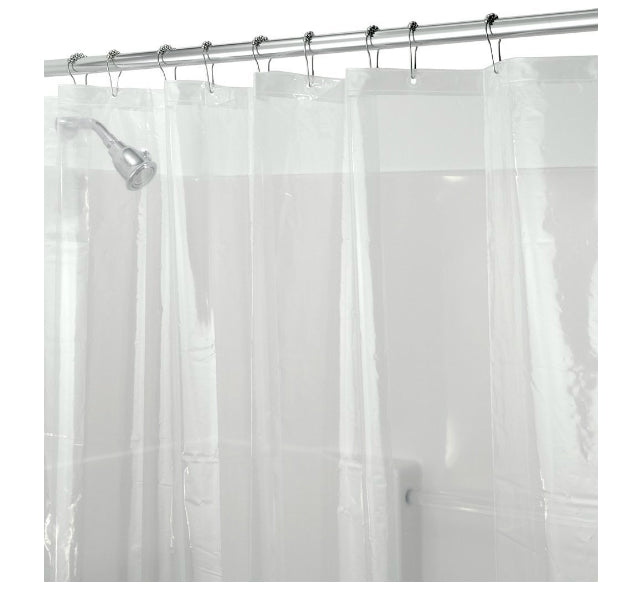 InterDesign 12052 Shower Curtain Liner, 72" x 72", Clear