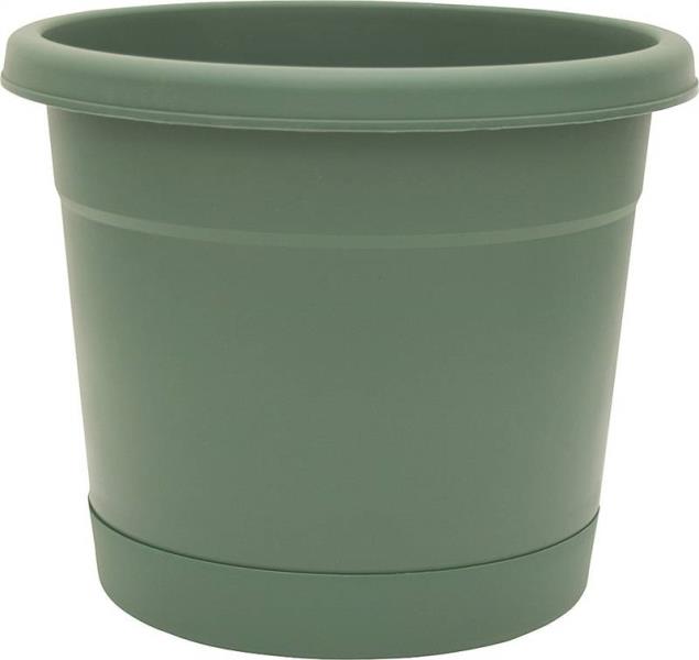 Southern Patio RN2008OG Dynamic Design Rolled Rim Planter & Saucer, 20", Fern