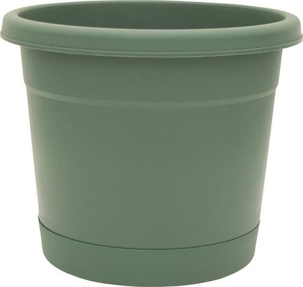 Southern Patio RN2008OG Dynamic Design Rolled Rim Planter & Saucer, 20", Fern