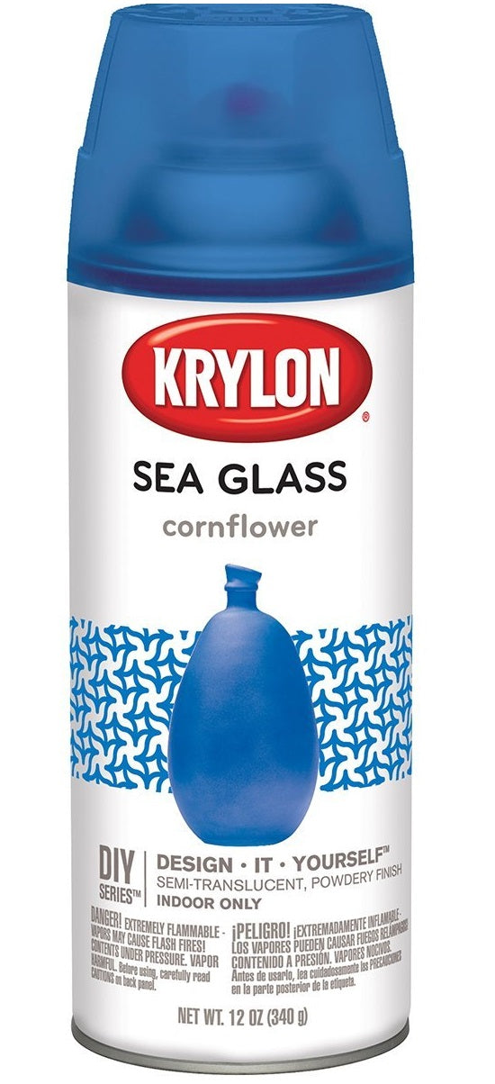 Krylon K09058000 Sea Glass Spray Paint, 12 Oz, Cornflower