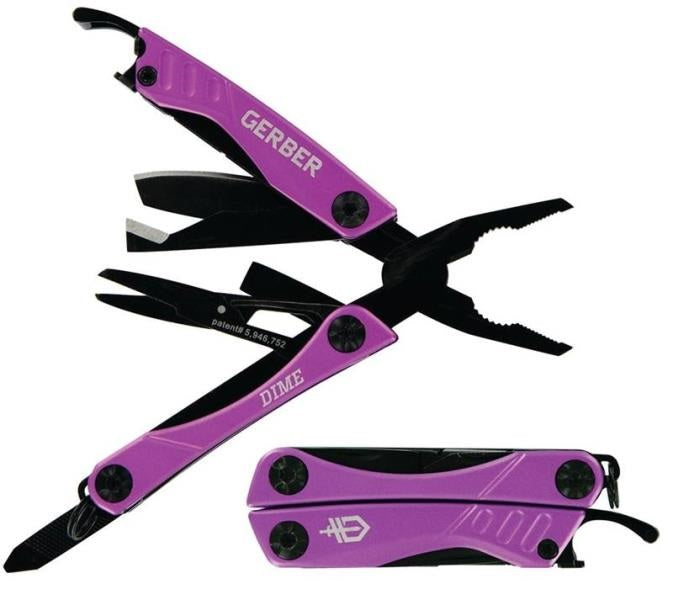 Gerber 31-002937N Dime Multi-Tool, Purple, Stainless Steel