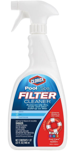 Clorox 57032CLX Pool & Spa Filter Cleaner, 32 Oz