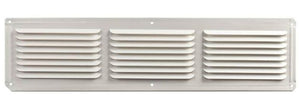 Master Flow EAC16X8W Aluminum Undereve Vent, White, 16" x 8"
