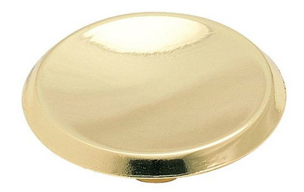 Amerock BP34133 Round Modern Cabinet Knob, 1-1/2" Dia, Polished Brass