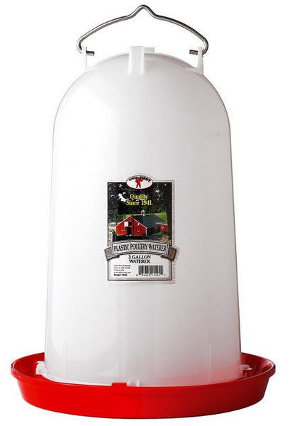 Little Giant 7906 Poultry Waterer, 3 Gallon