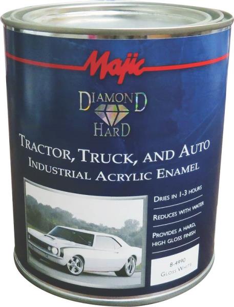 Majic Diamond Hard 8-4990-2 Industrial Acrylic Enamel Paint, Gloss White