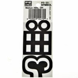 Hy-Ko PS-20/SYMB Reflective Symbols, 3-1/4"