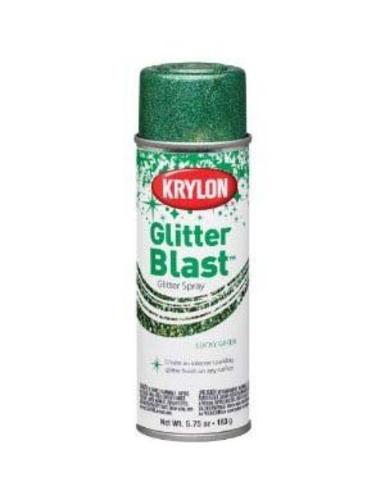 Krylon K03809000 Glitter Blast Spray Paint, 5.75 Oz, Lucky Green