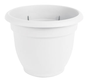 Bloem AP0810 Ariana Flower Pot, Plastic, White Terracotta, 6.8" x 8.7"