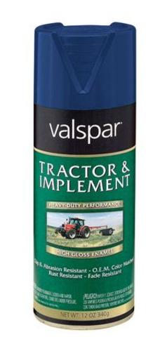 Valspar 018.5339-12.076  Tractor & Implement Enamel Spray, 16 Oz, Ford Blue