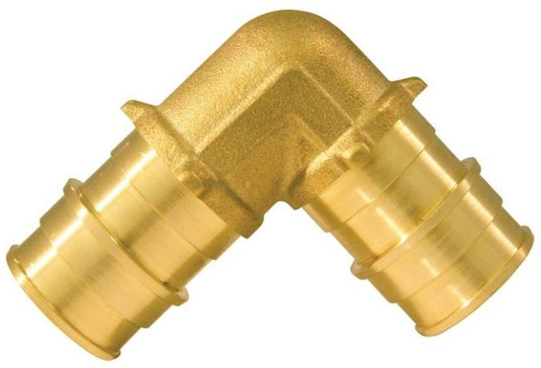 Apollo EPXE1234 Pex Pipe Reducing Elbow, Brass, 3/4" x 1/2"