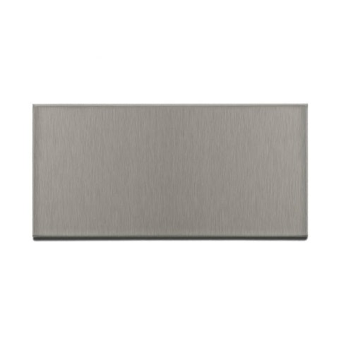 Aspect F53-50 Stainless Steel Short Grain Wall Tiles, 3" x 6" Brushed Stainless