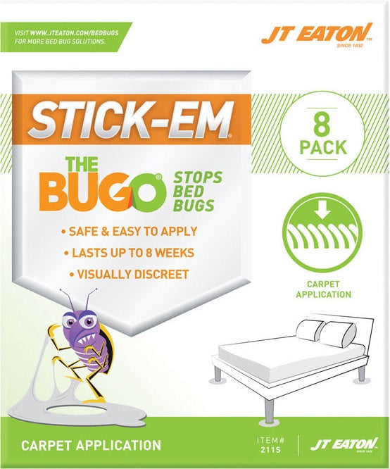 JT Eaton 211S STICK-EM THE BUGO Carpet Bed Bug Trap