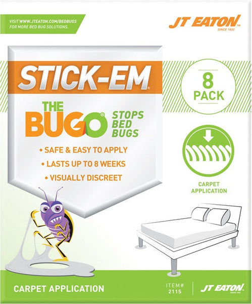 JT Eaton 211S STICK-EM THE BUGO Carpet Bed Bug Trap