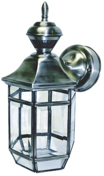 Heath Zenith HZ-4175-SA Lexington Motion Activated Lantern, Antique Silver