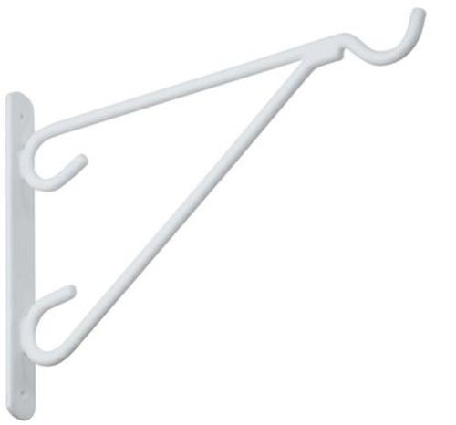 Stanley Hardware 274-654 Outdoor Brackets, White Vinyl Coated, 12"